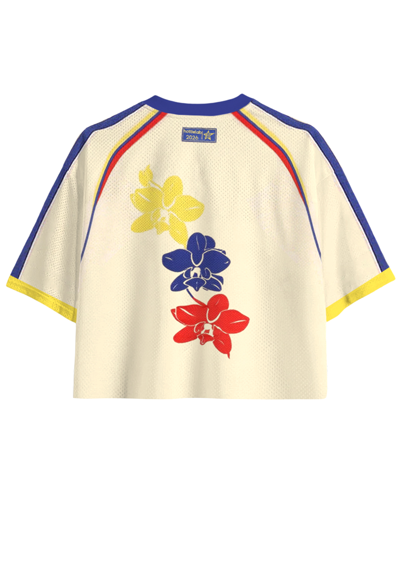 Colombia Cherry Heart #10 Cropped Mesh Jersey Shirt