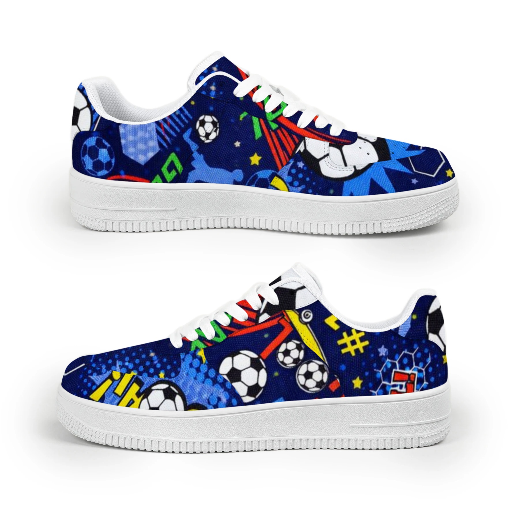 Soccer Graffiti Low Top Sneakers