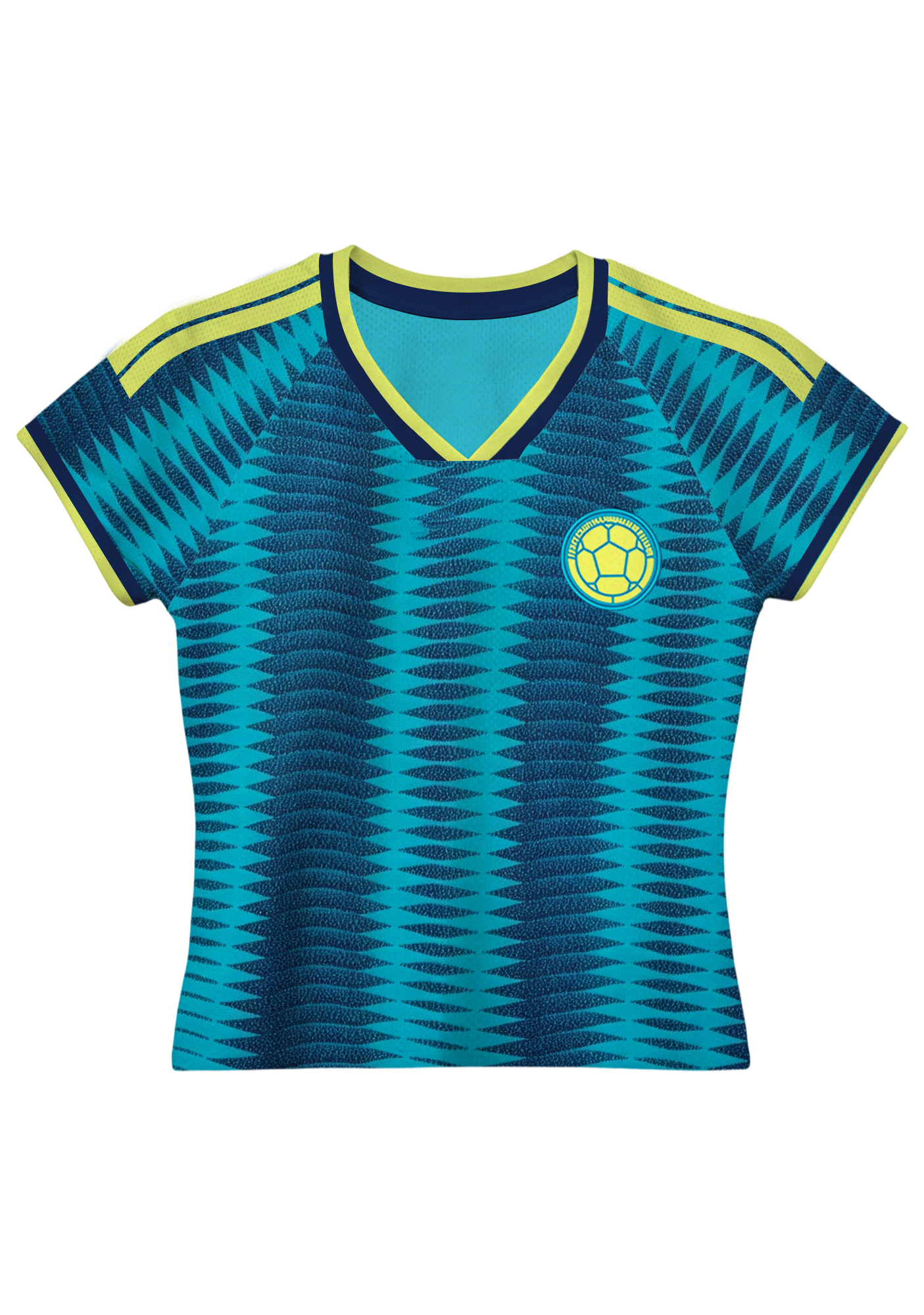 Colombia Retro Soccer Baby Mesh Jersey Top