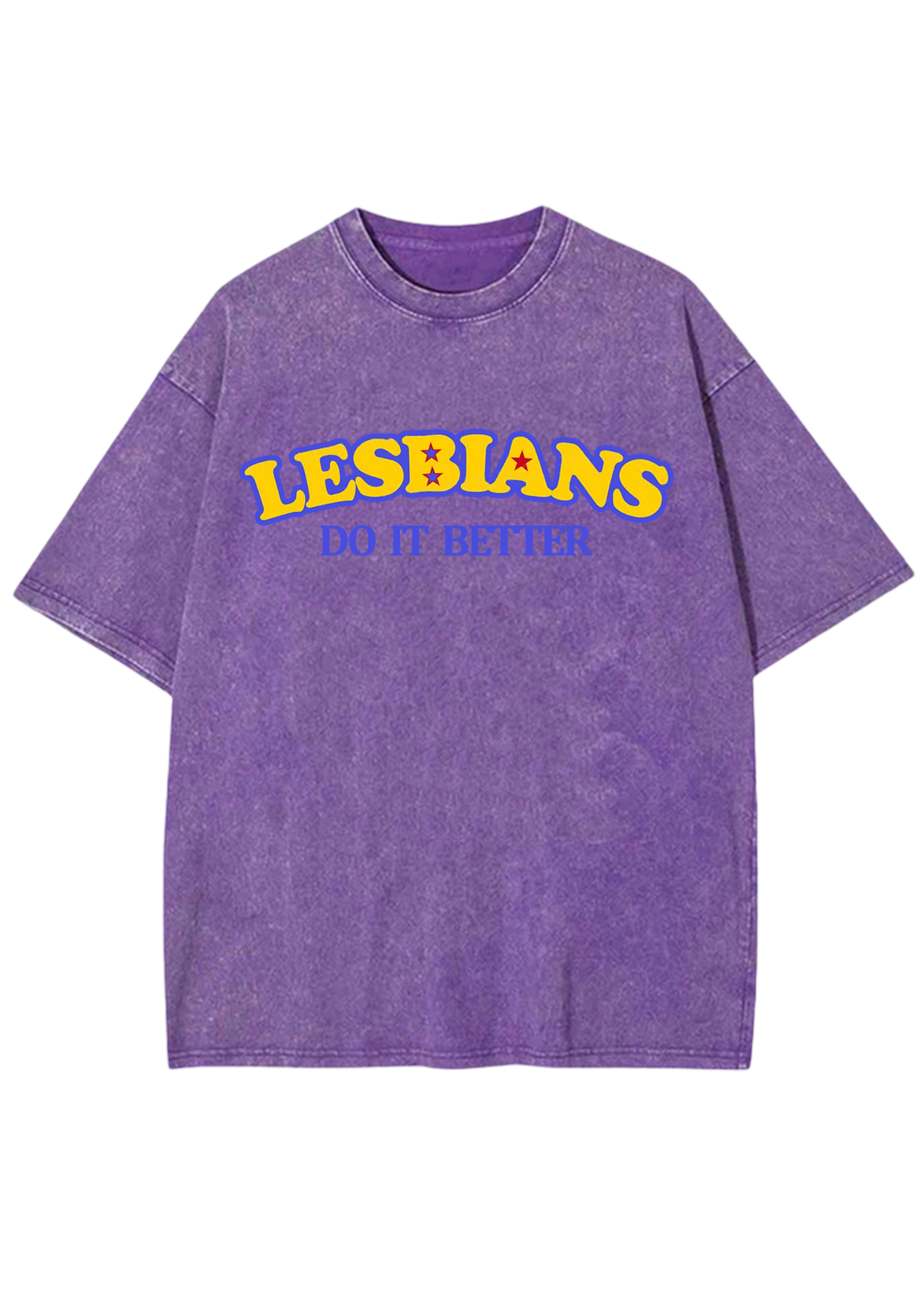 Lesbians Do It Better Y2K Washed Tee