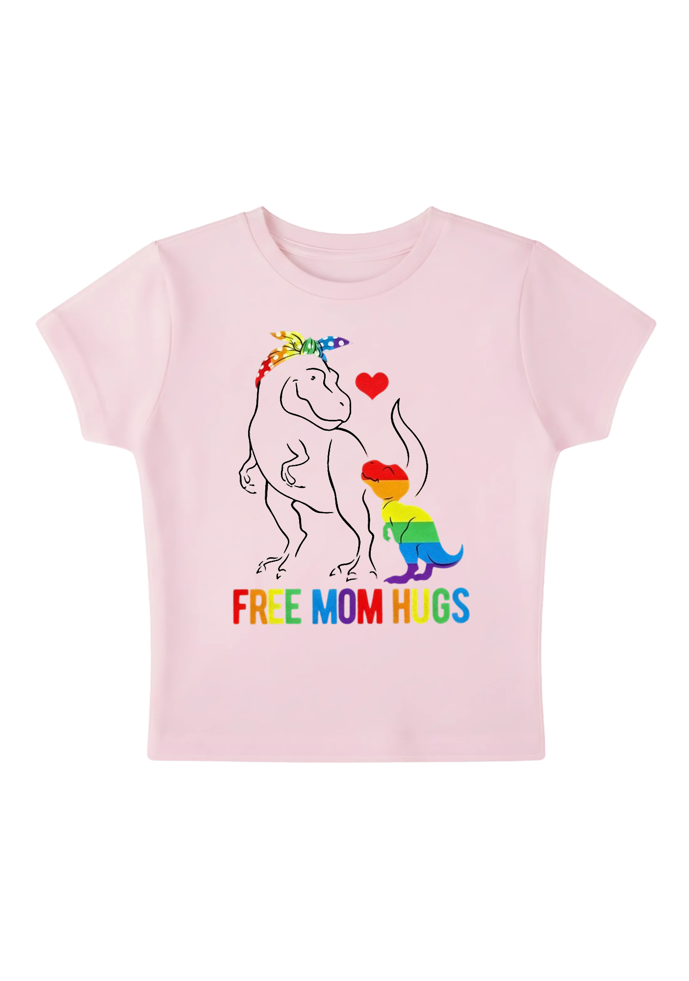 Free Mom Hugs Y2K Baby Tee