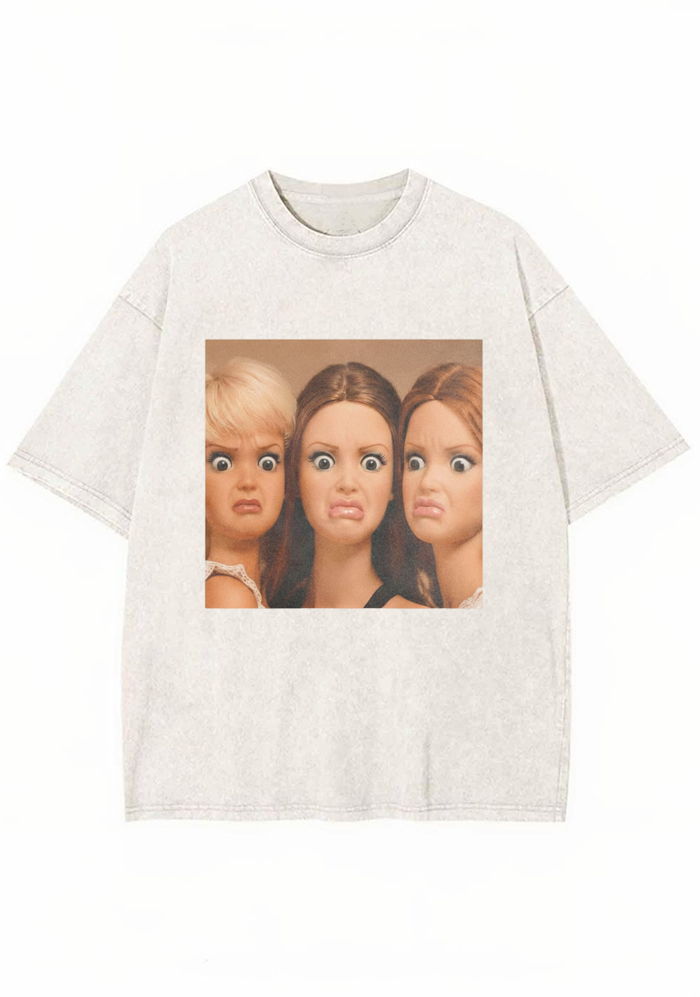 Grumpy Doll Trio Washed T-Shirt