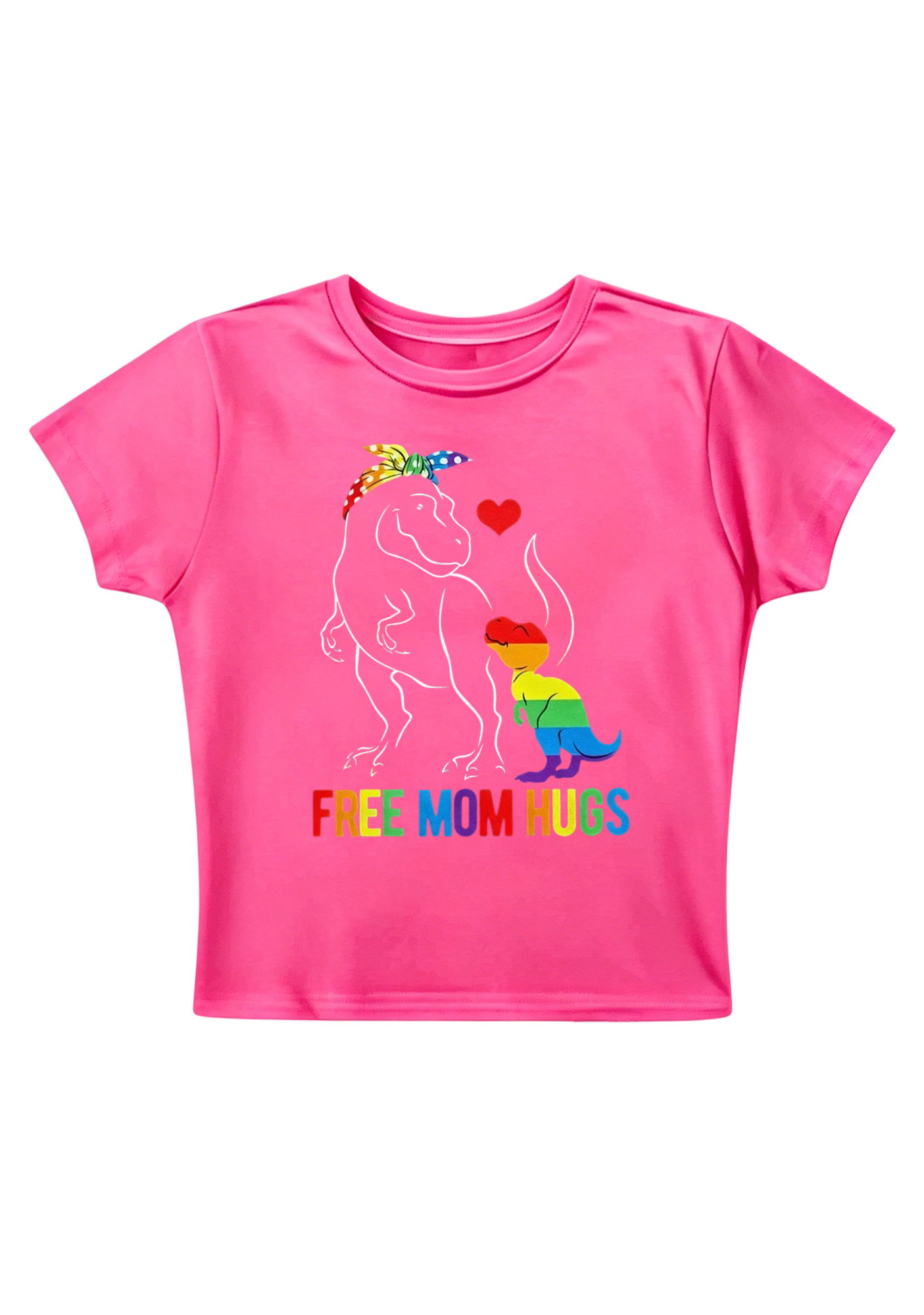Free Mom Hugs Y2K Baby Tee