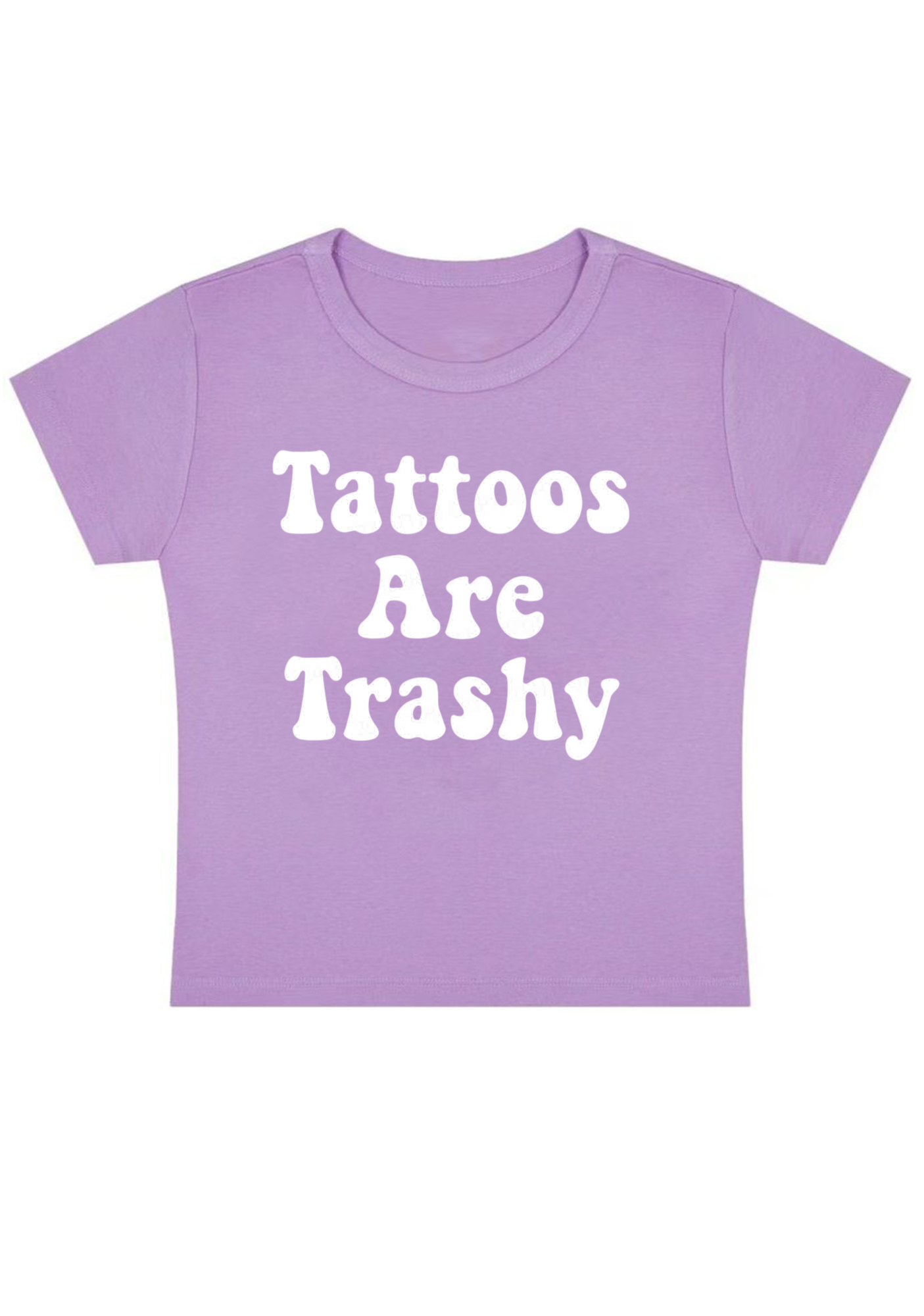 Tattoos Are Trashy Y2K Baby Tee