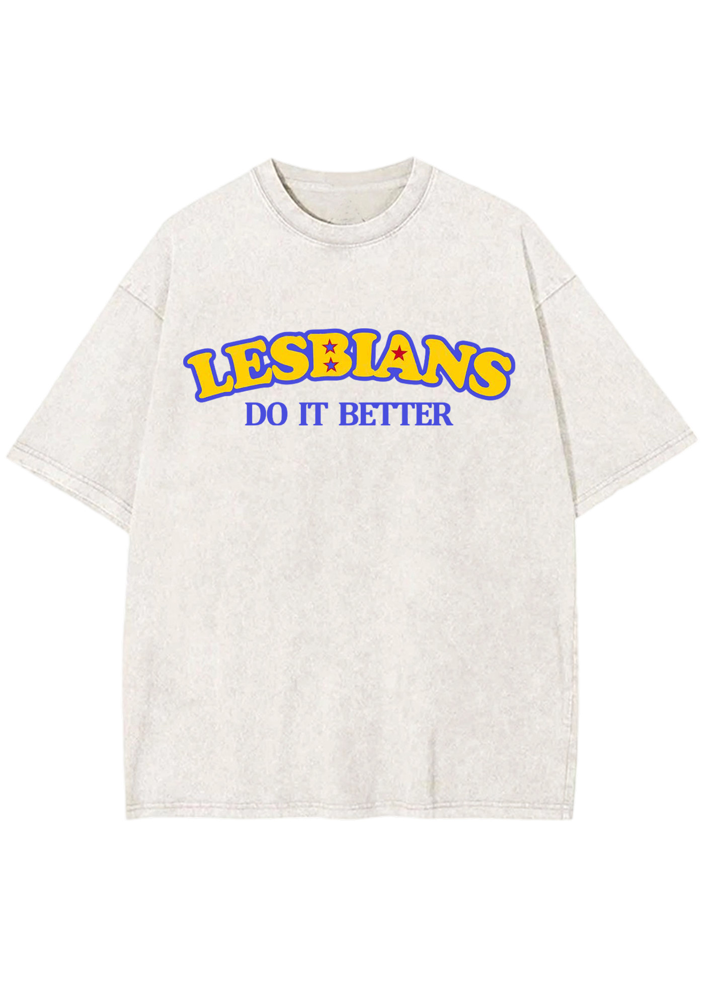 Lesbians Do It Better Y2K Washed Tee