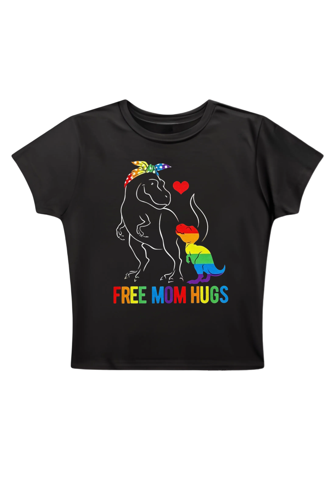Free Mom Hugs Y2K Baby Tee