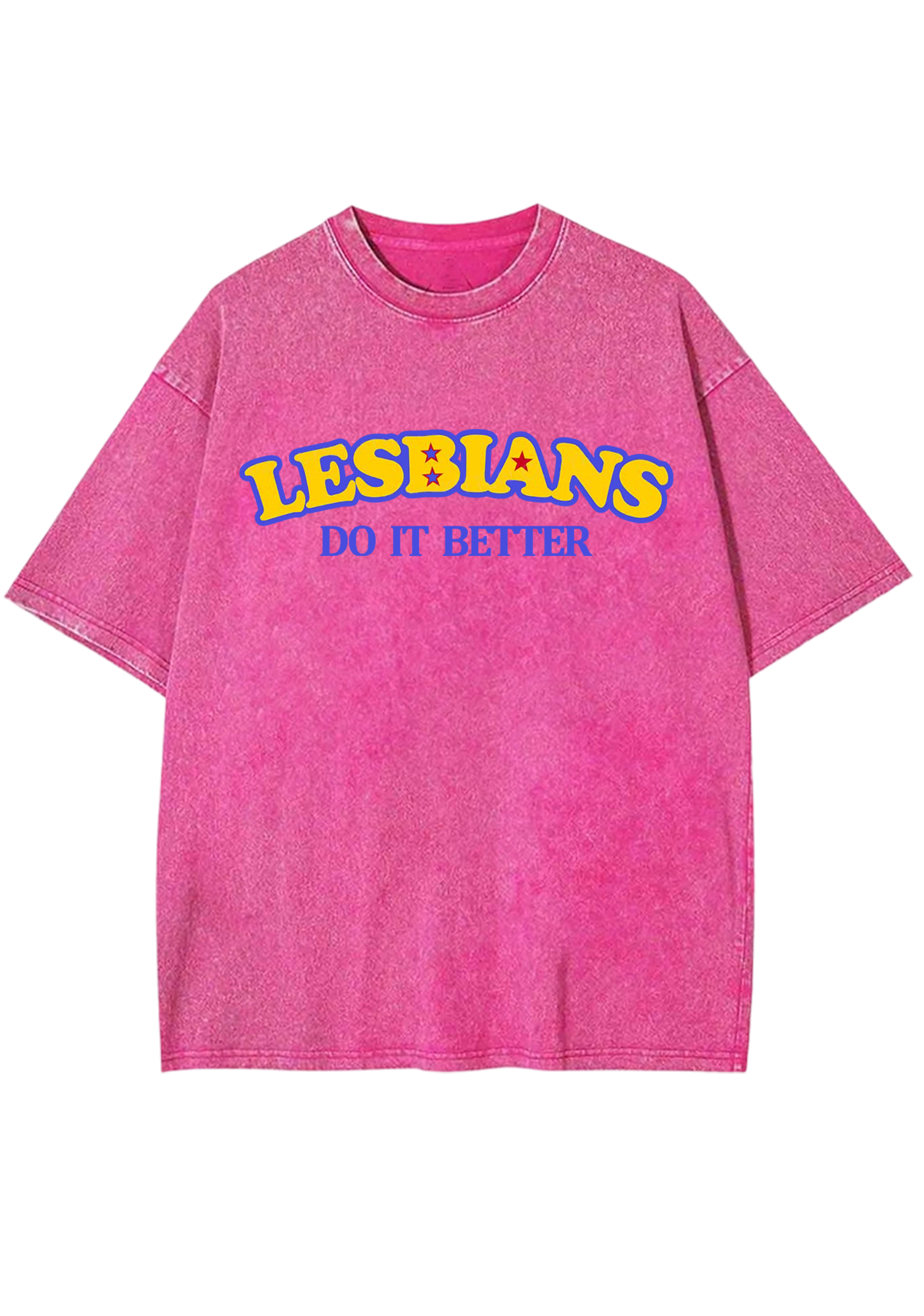 Lesbians Do It Better Y2K Washed Tee