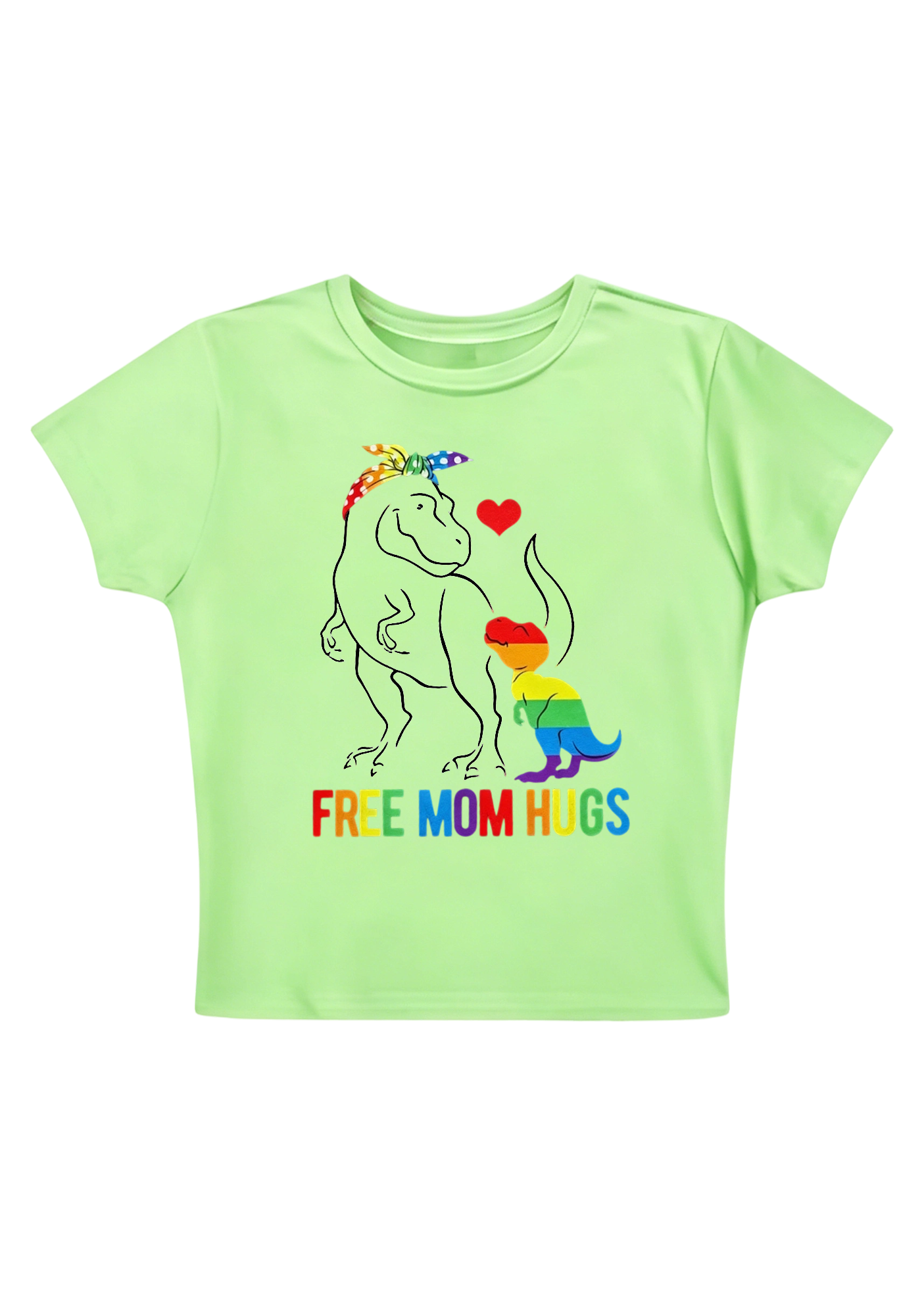Free Mom Hugs Y2K Baby Tee