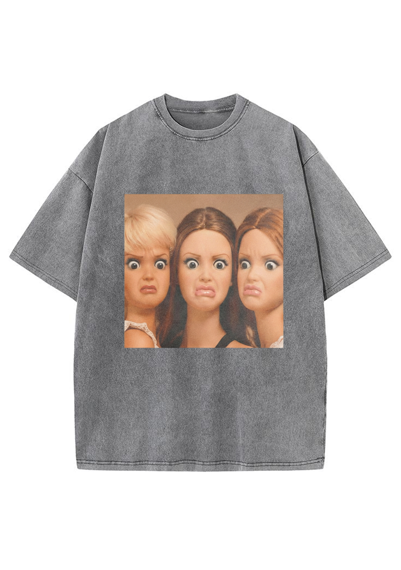 Grumpy Doll Trio Washed T-Shirt