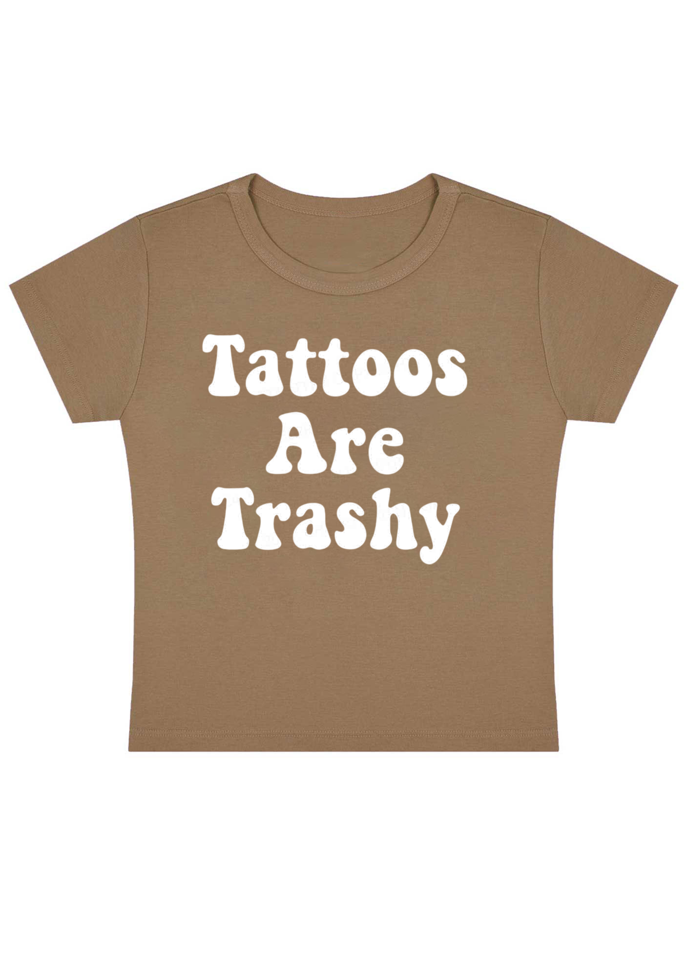 Tattoos Are Trashy Y2K Baby Tee