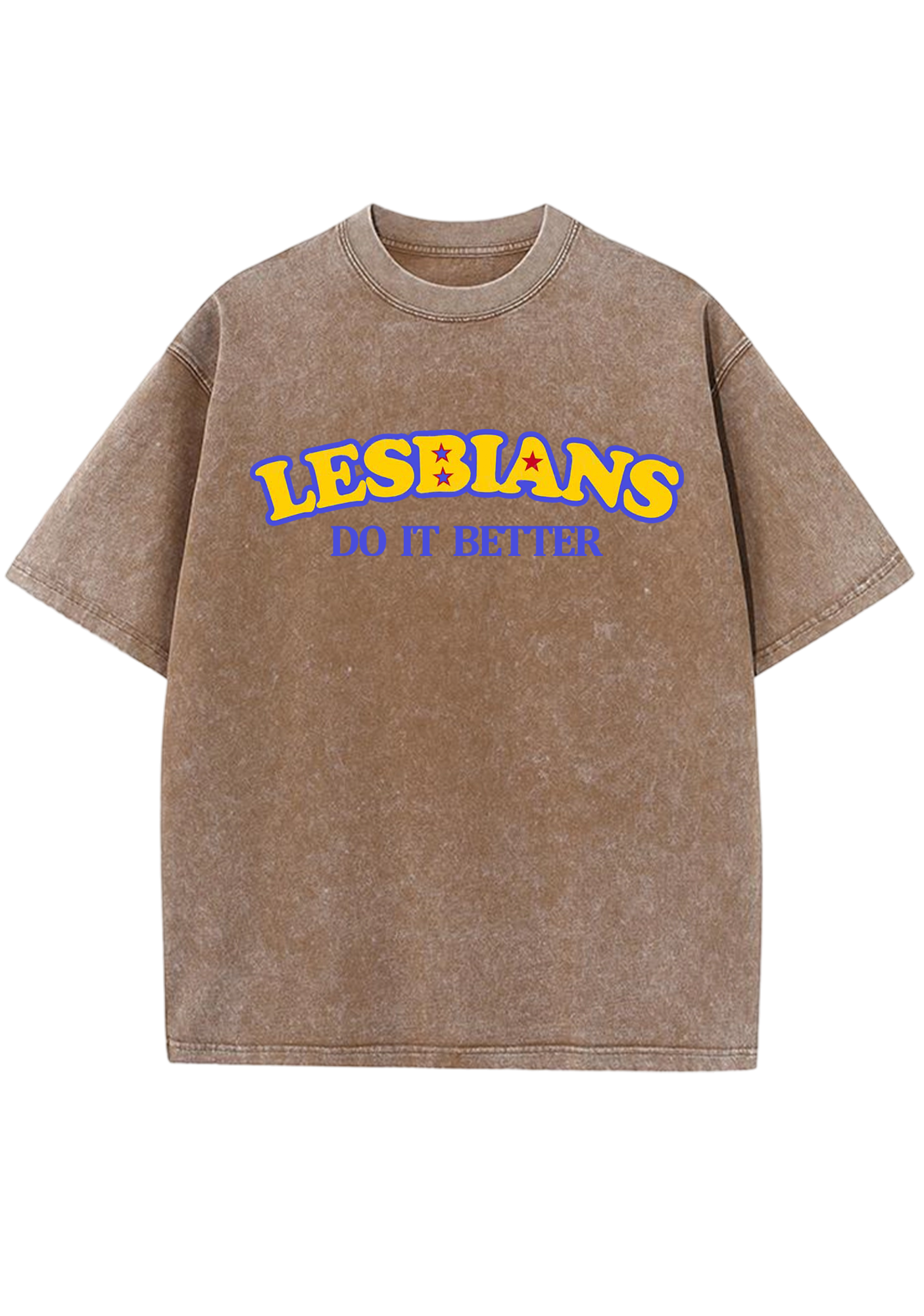 Lesbians Do It Better Y2K Washed Tee
