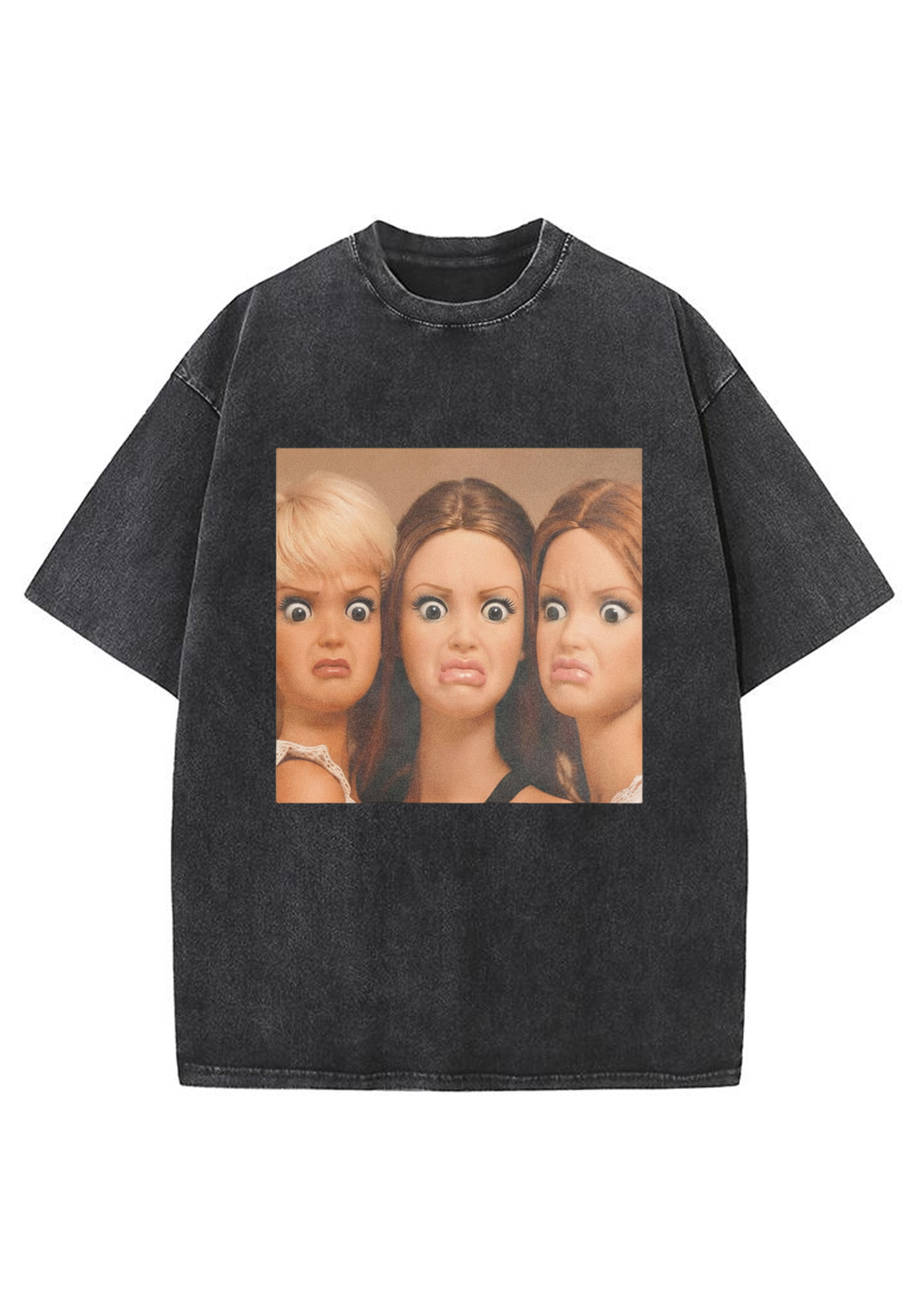 Grumpy Doll Trio Washed T-Shirt