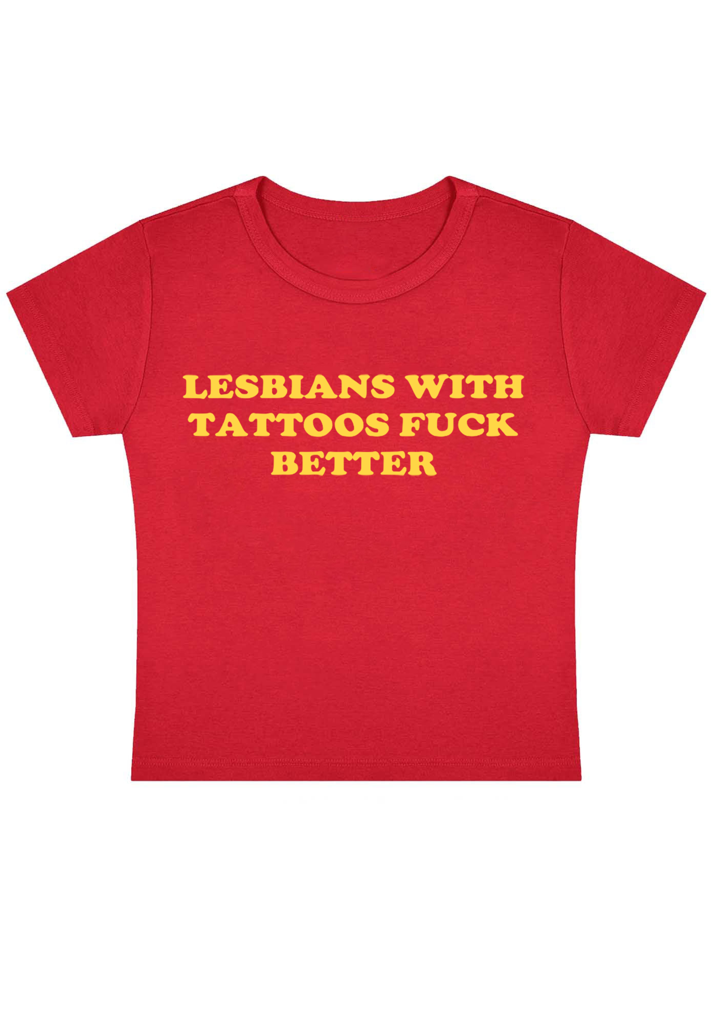 Lesbians With Tattoos Fxxk Better Y2K Baby Tee