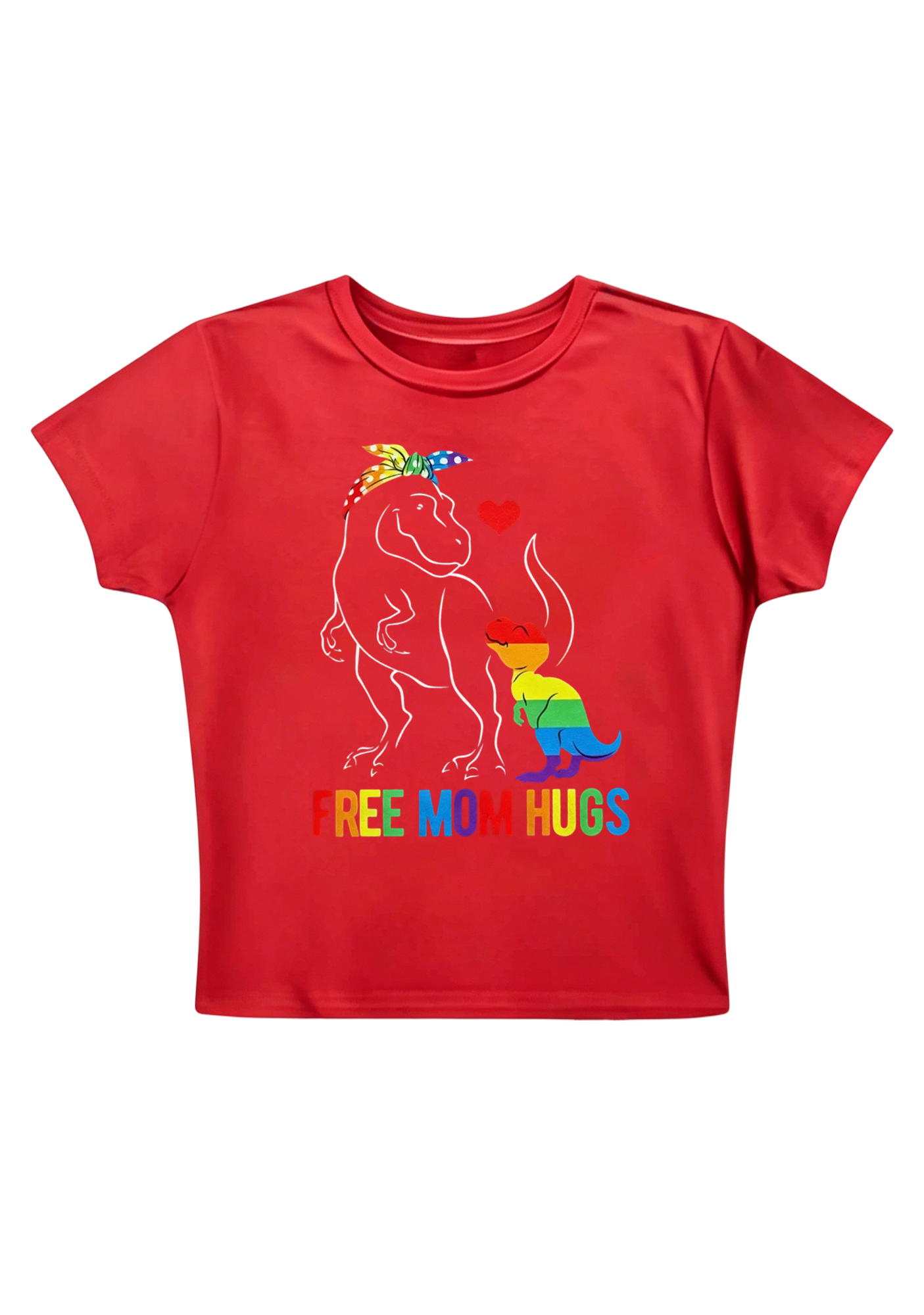 Free Mom Hugs Y2K Baby Tee