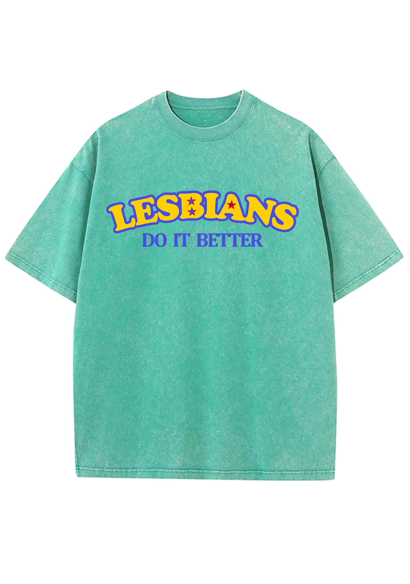 Lesbians Do It Better Y2K Washed Tee