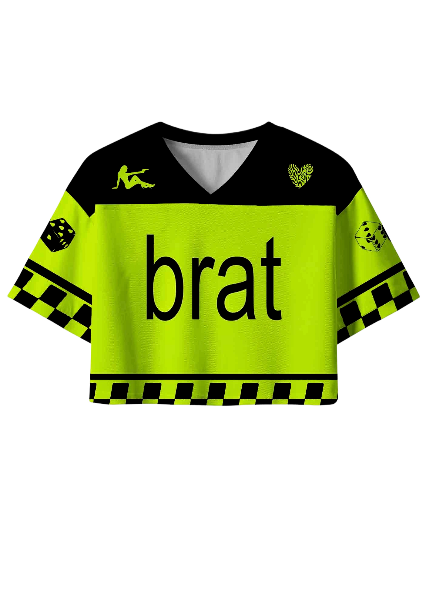 Brat Y2K Crop Sport Jersey Shirts