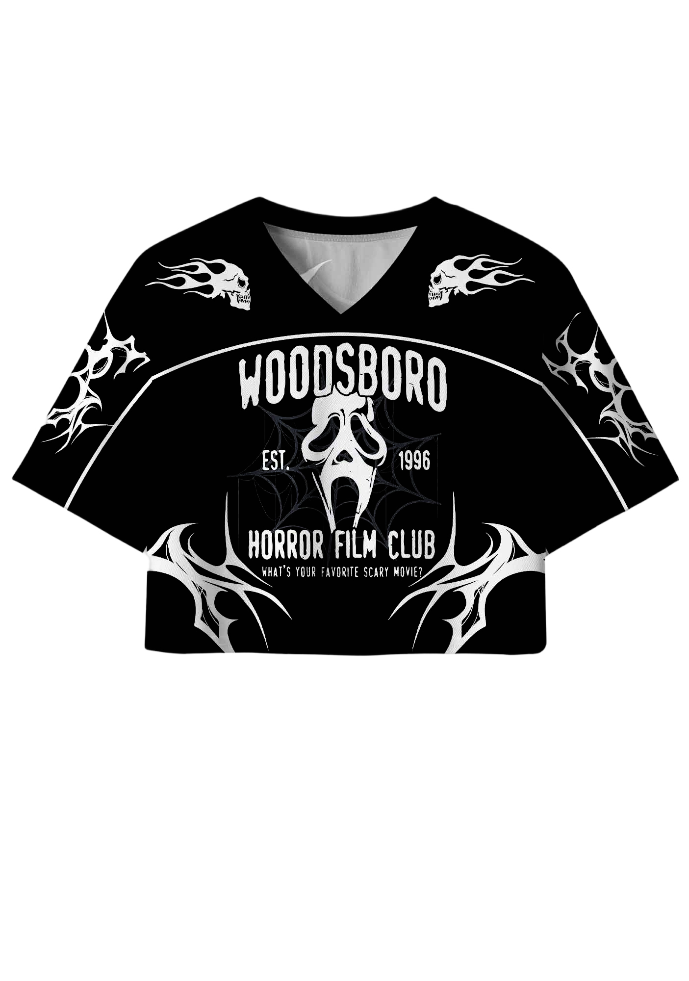 Scary Y2K Crop Sport Jersey Shirts