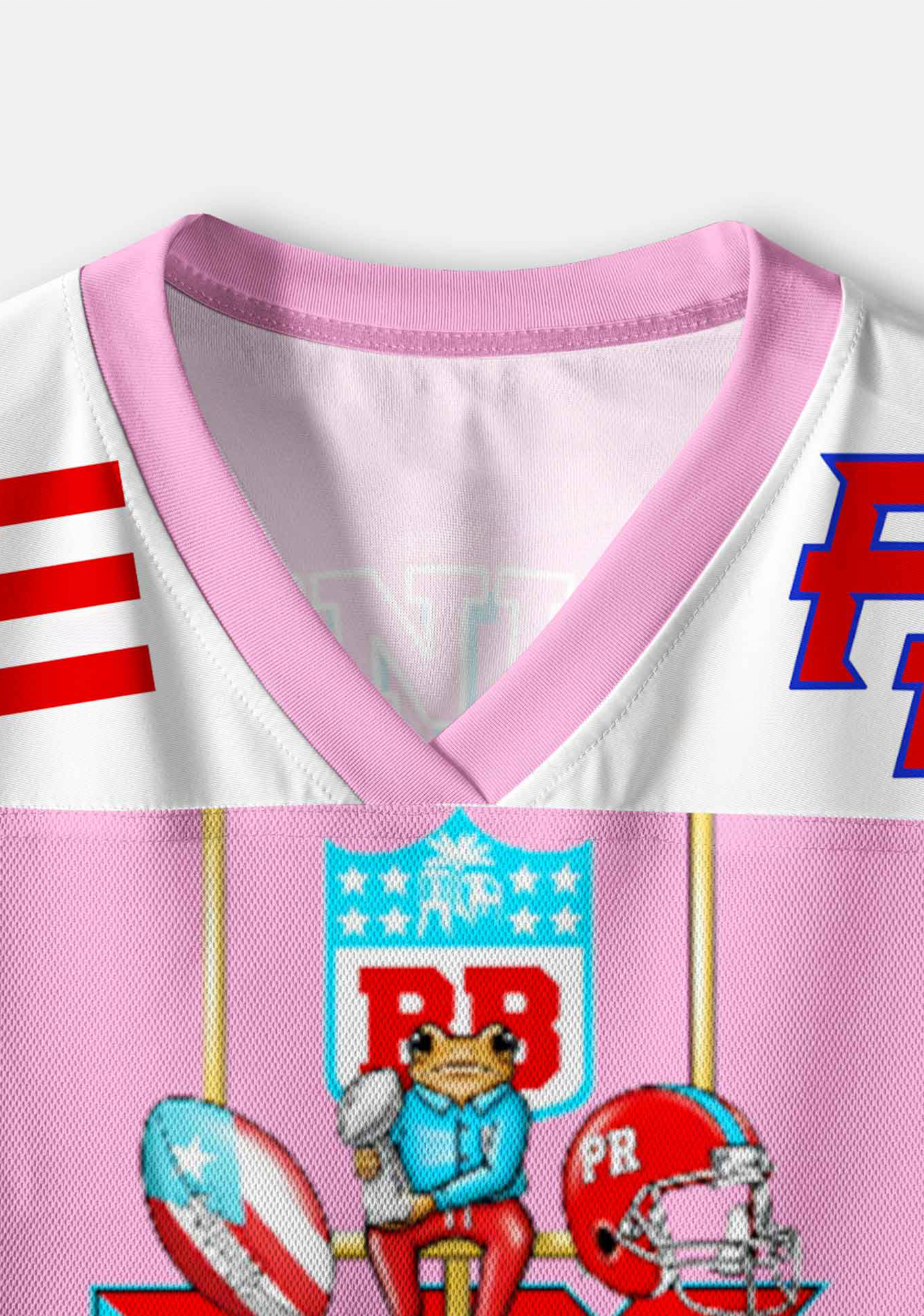 Pink Frog Y2K Crop Sport Jersey Shirts
