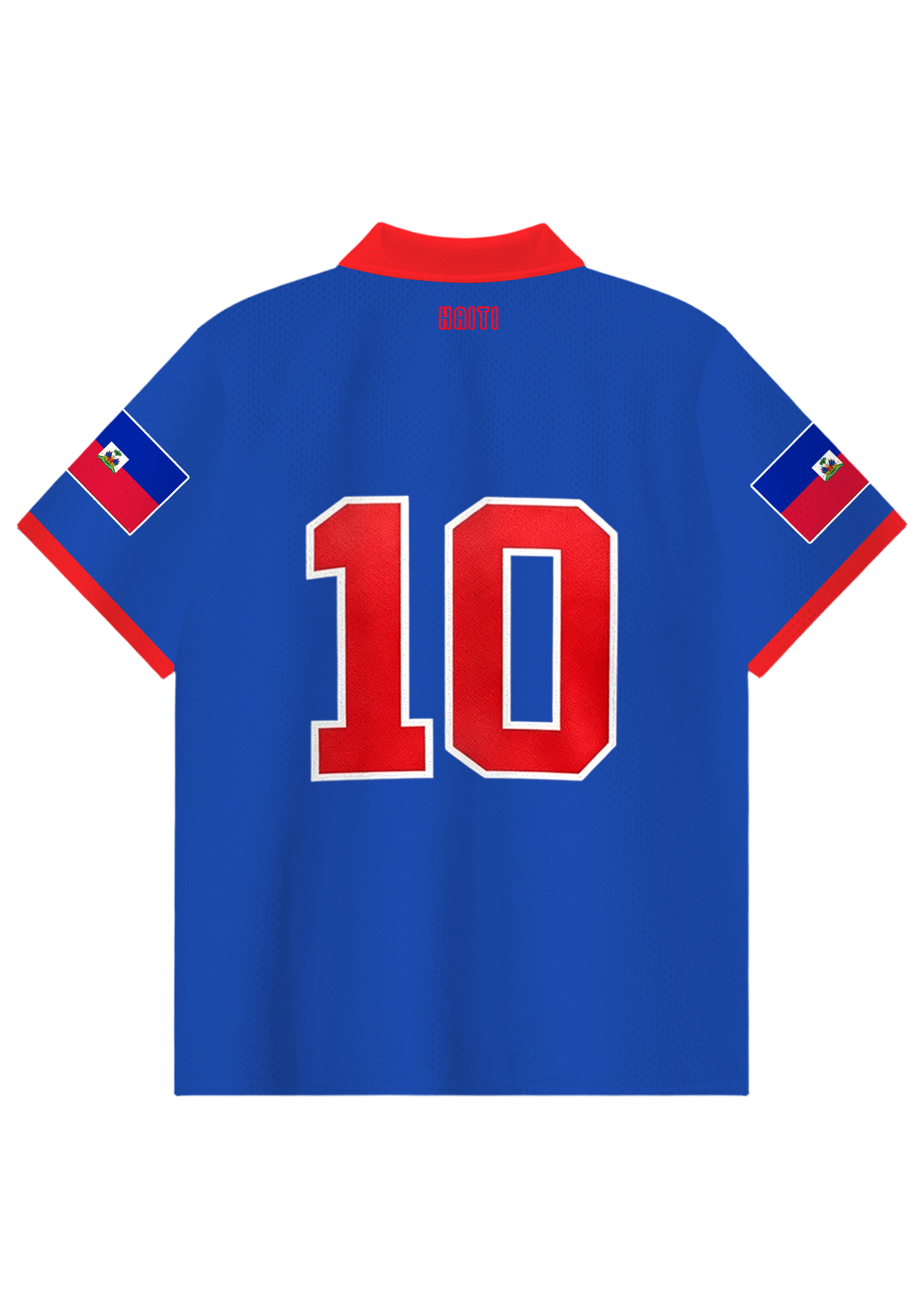 Haiti National Flag Collared Soccer Jersey