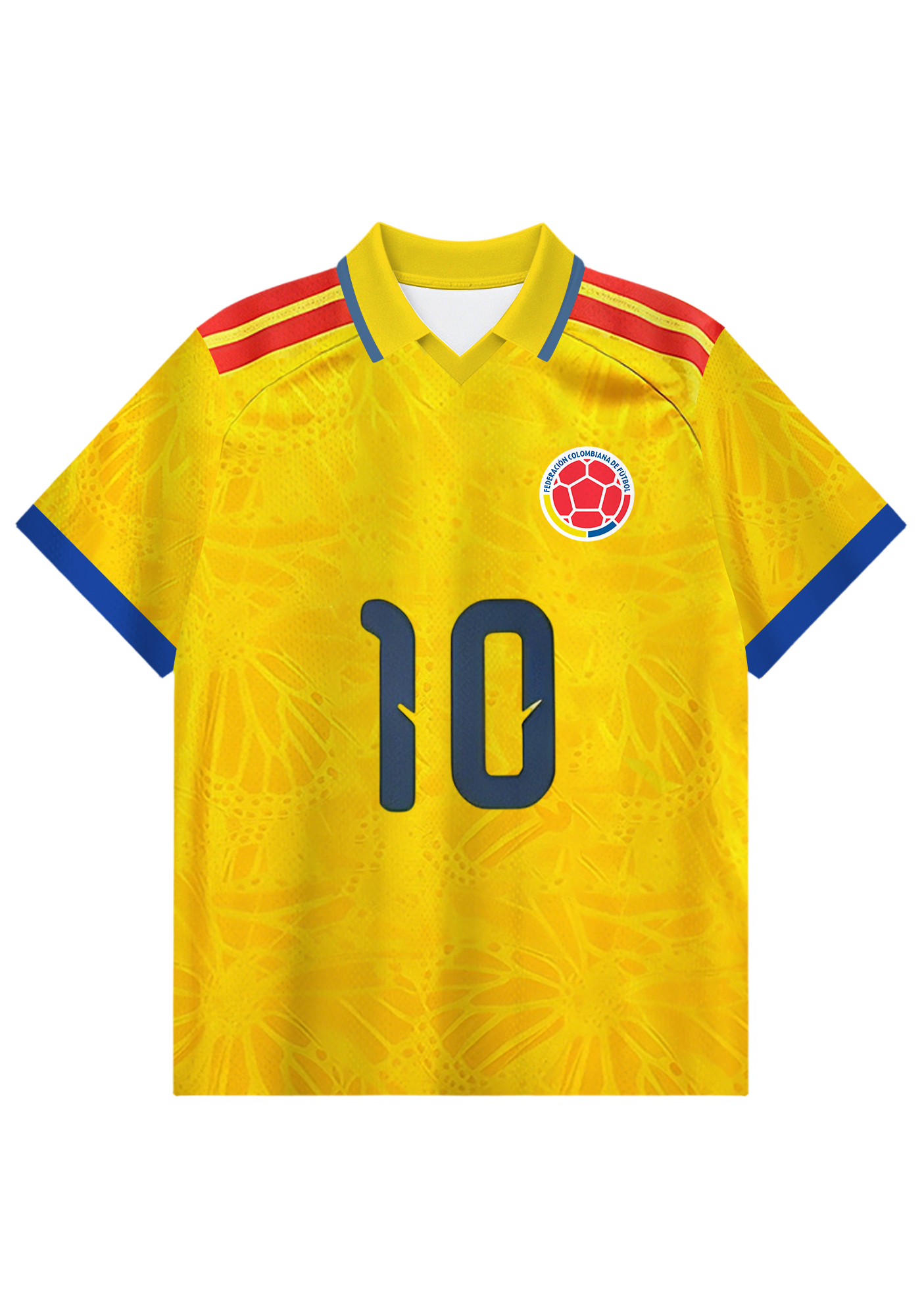 Colombia #10 Collared Soccer Jersey