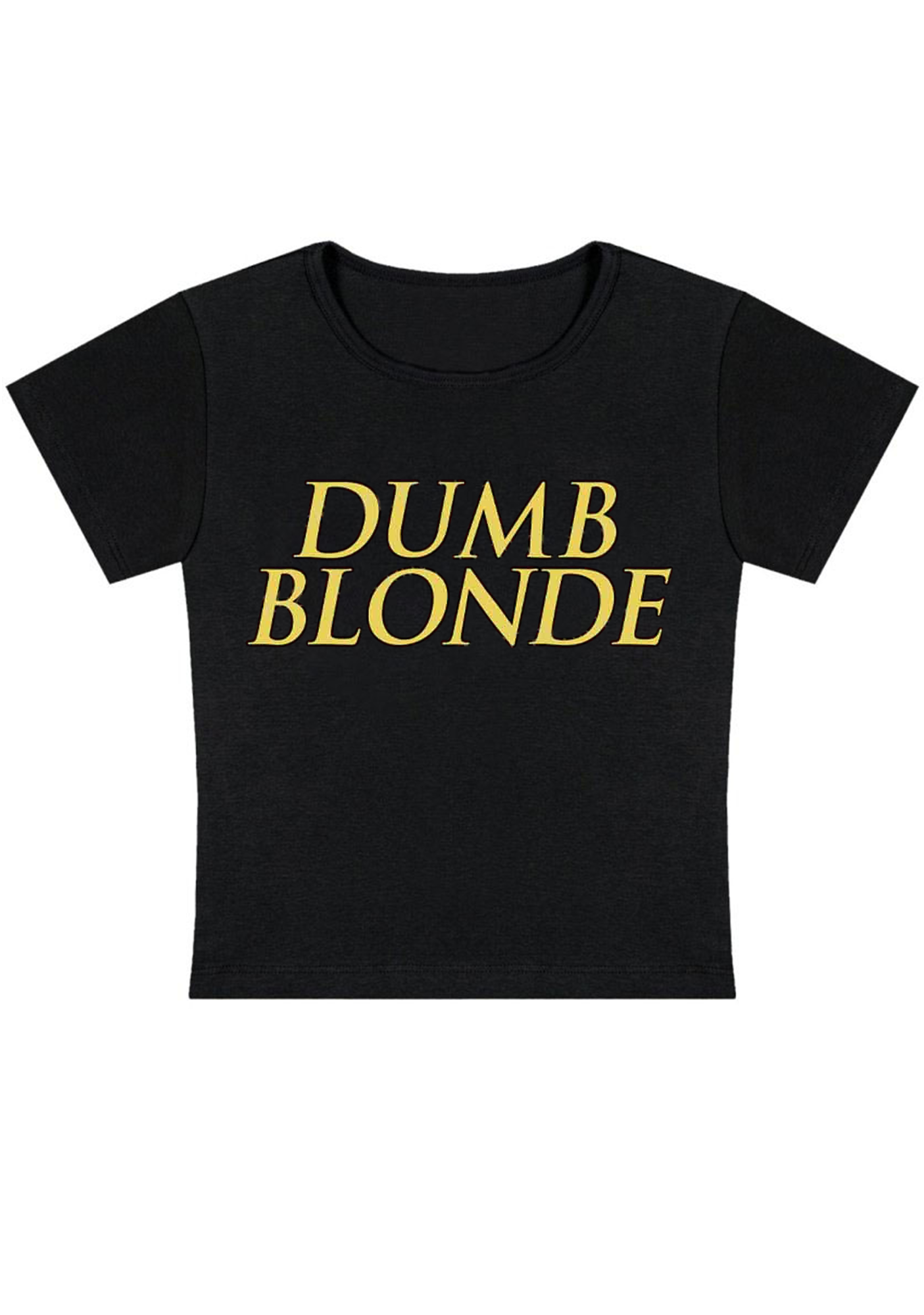 Dumb Blonde Y2K Baby Tee