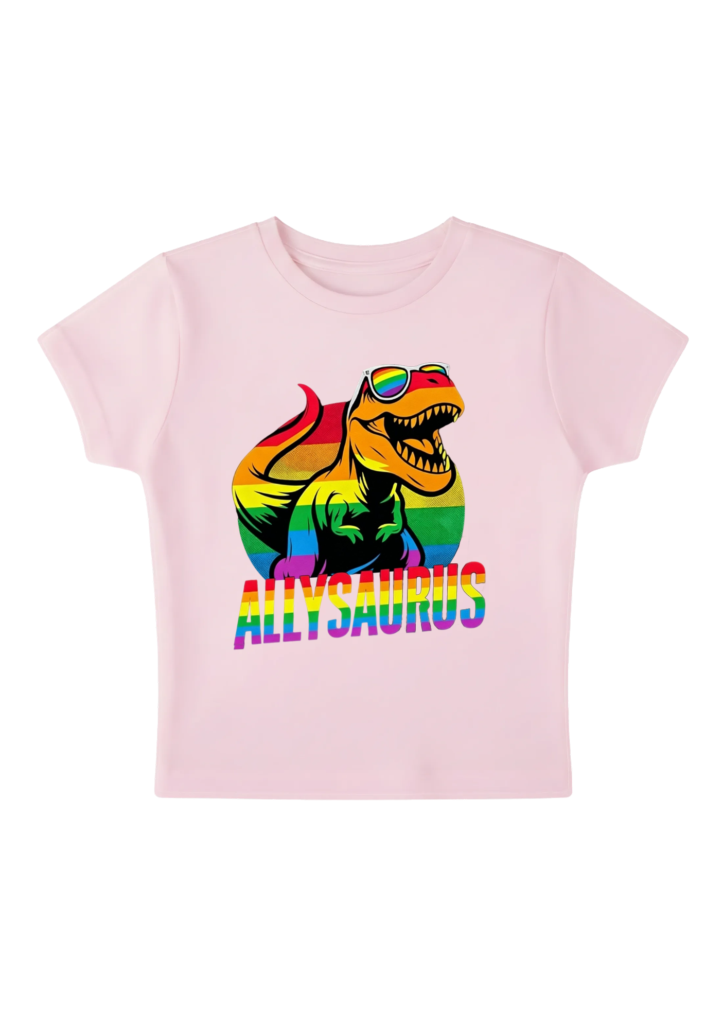Allysaurus Y2K Baby Tee