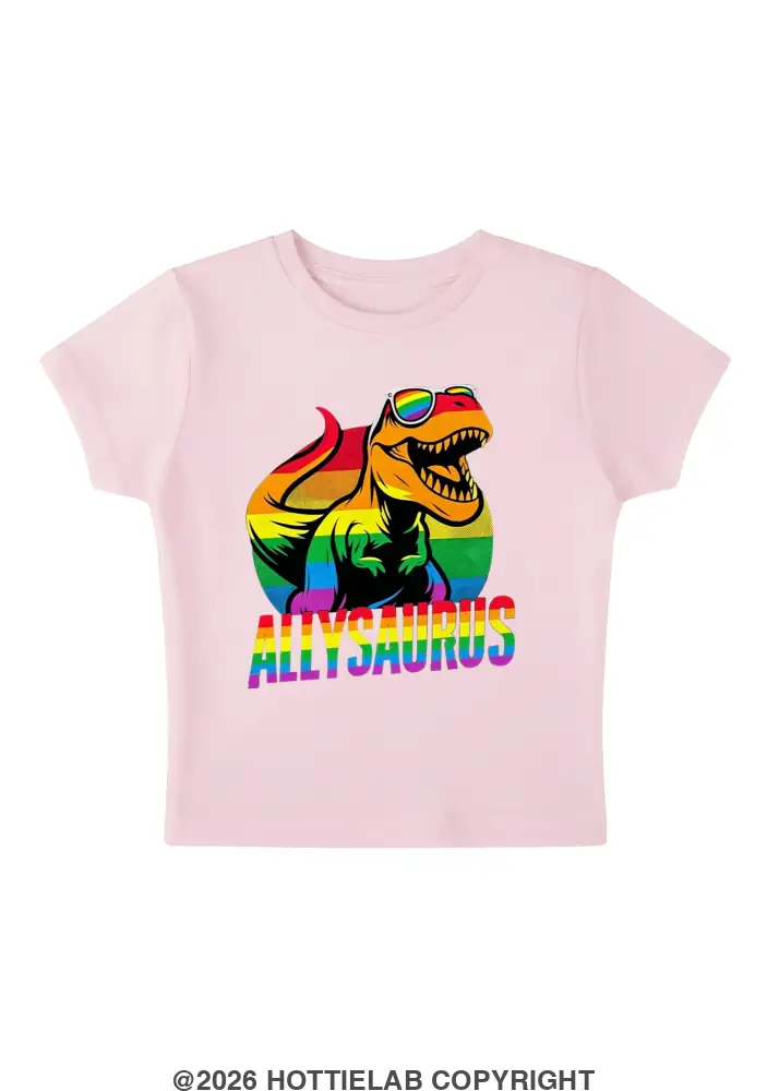 Allysaurus Y2K Baby Tee