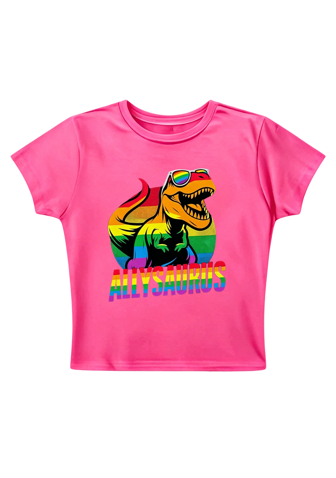 Allysaurus Y2K Baby Tee