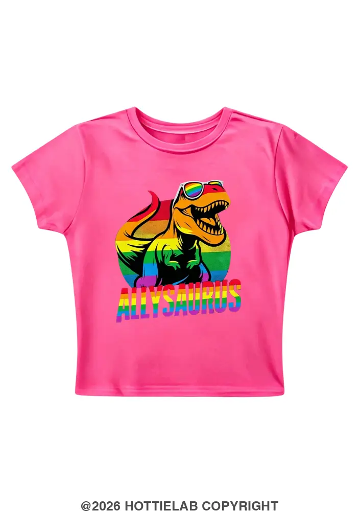 Allysaurus Y2K Baby Tee