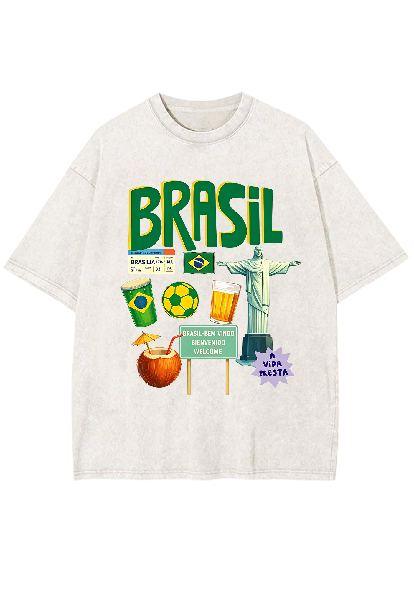 Brasil Culture Travel Washed Tee