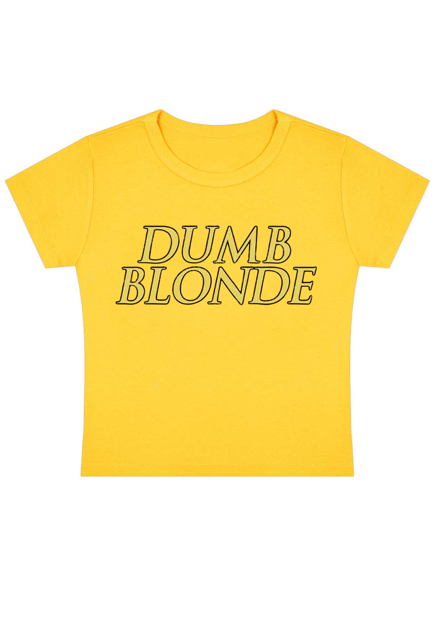 Dumb Blonde Y2K Baby Tee