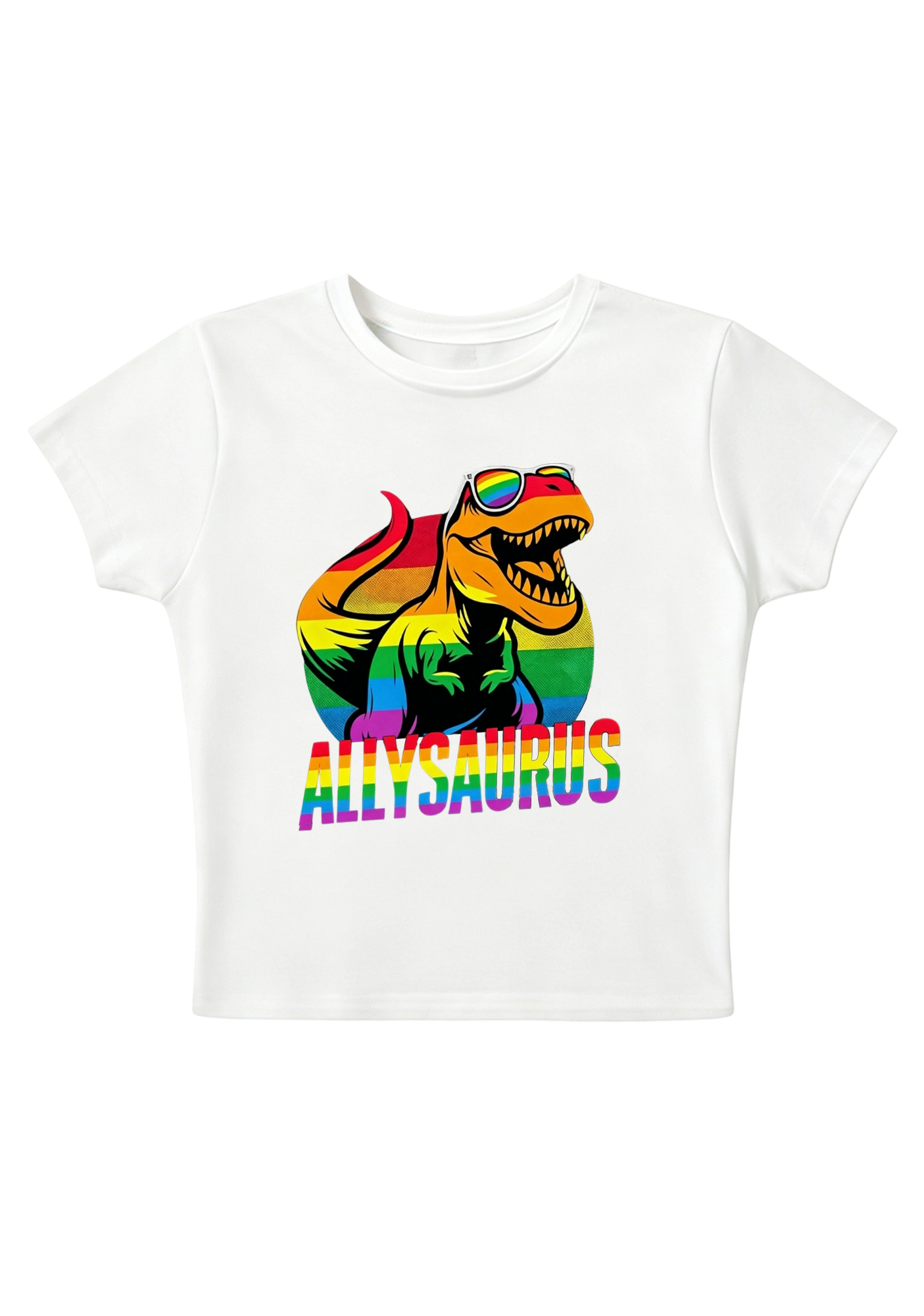 Allysaurus Y2K Baby Tee
