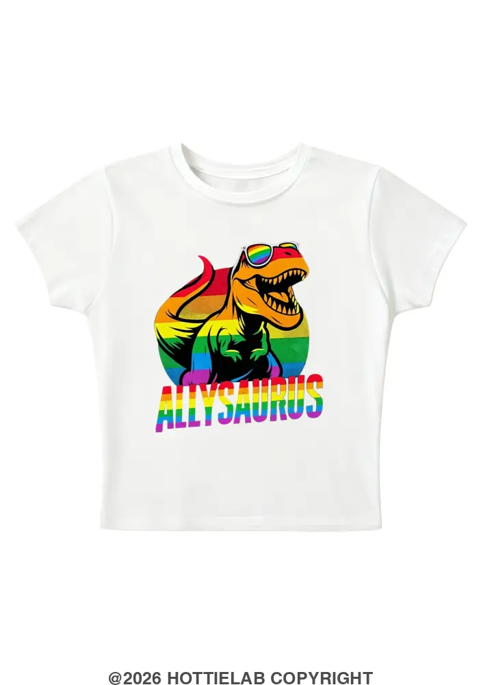 Allysaurus Y2K Baby Tee