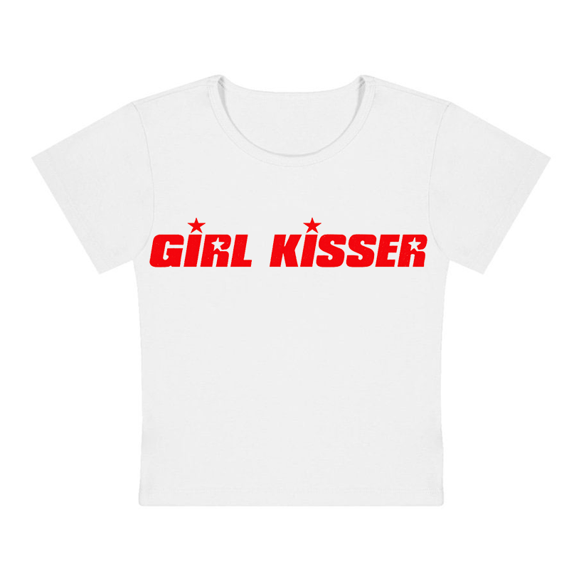 Girl Kisser Y2K Baby Tee