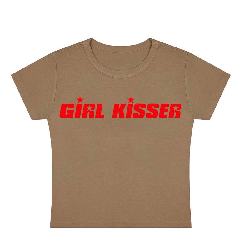 Girl Kisser Y2K Baby Tee