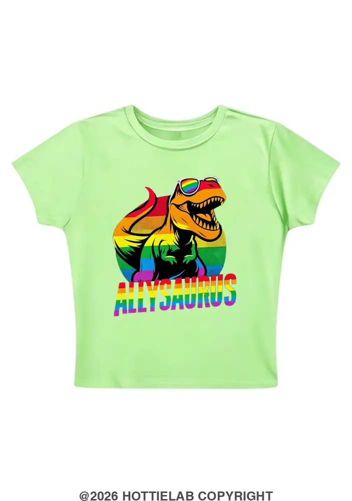 Allysaurus Y2K Baby Tee