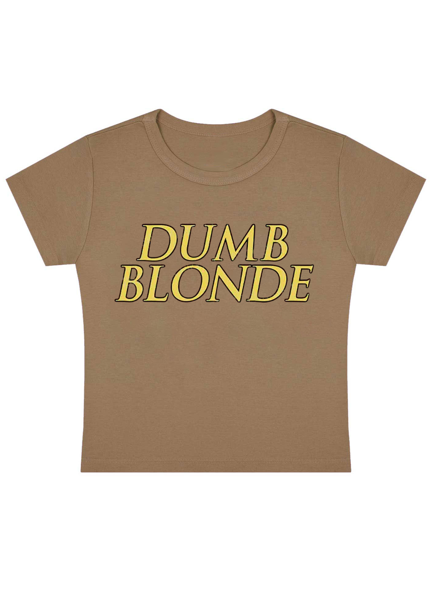 Dumb Blonde Y2K Baby Tee