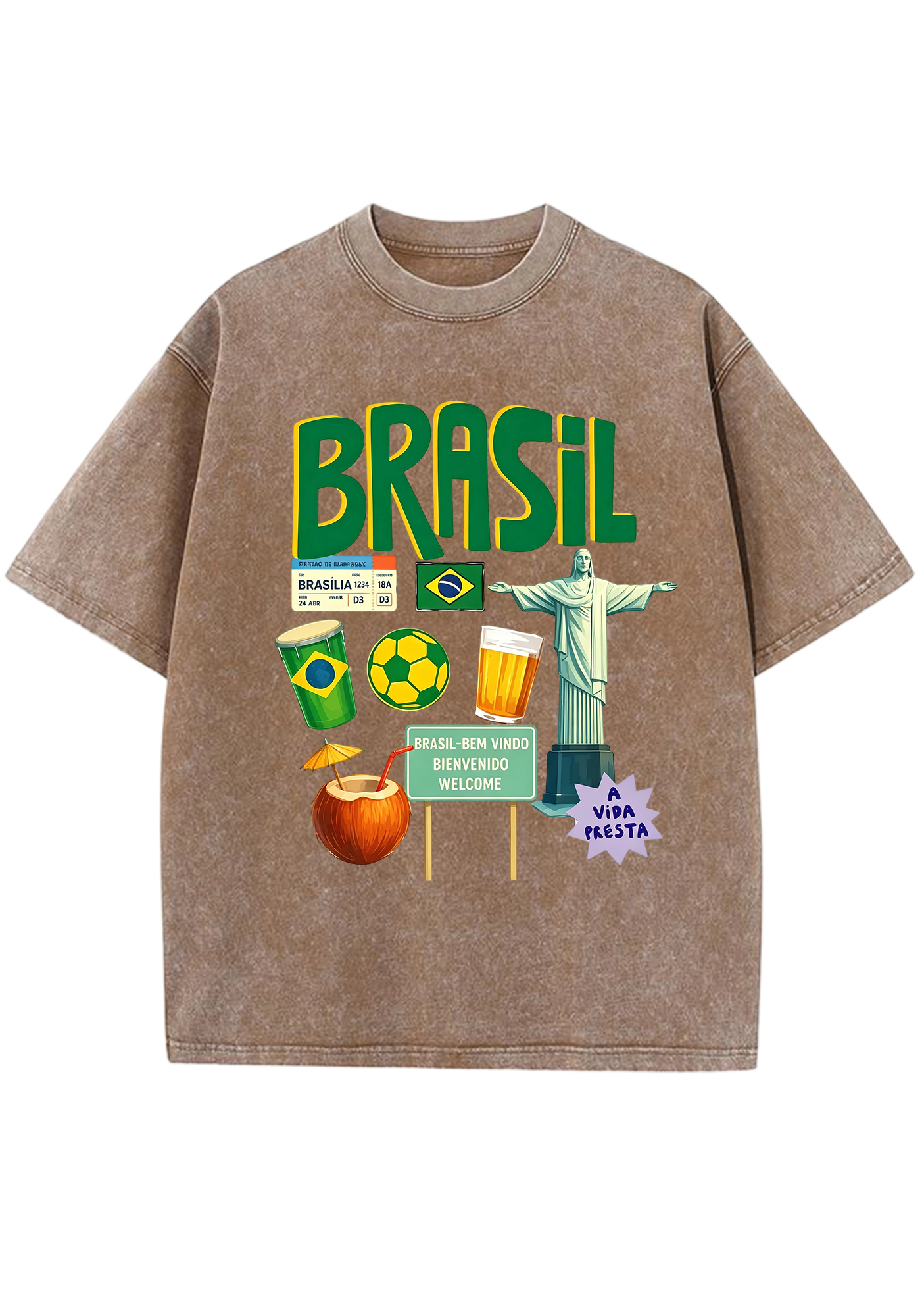 Brasil Culture Travel Washed Tee