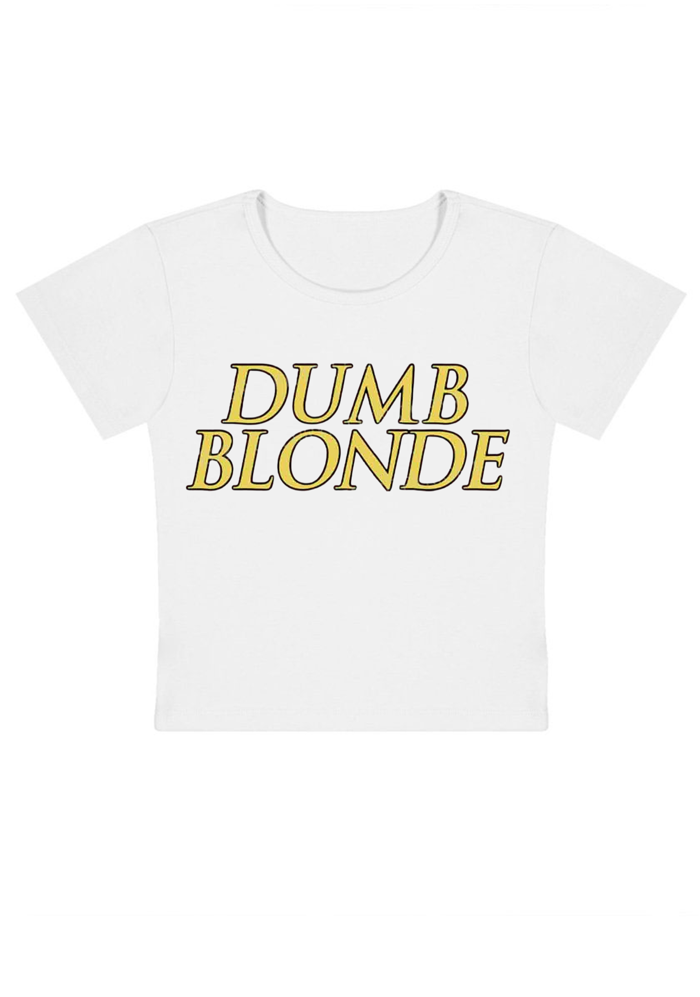 Dumb Blonde Y2K Baby Tee