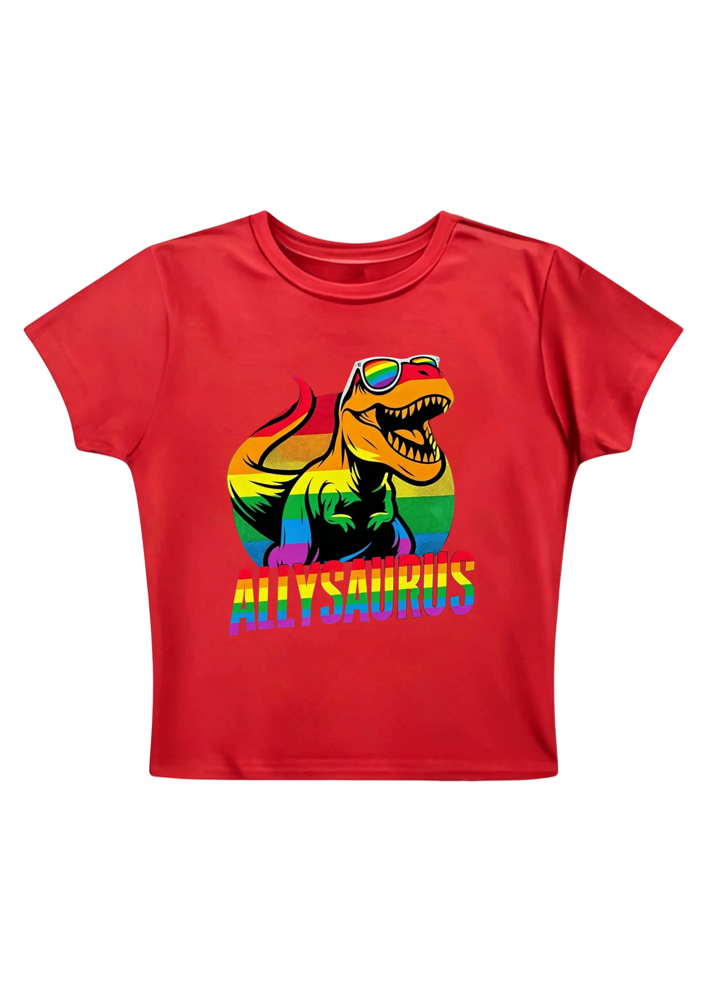 Allysaurus Y2K Baby Tee