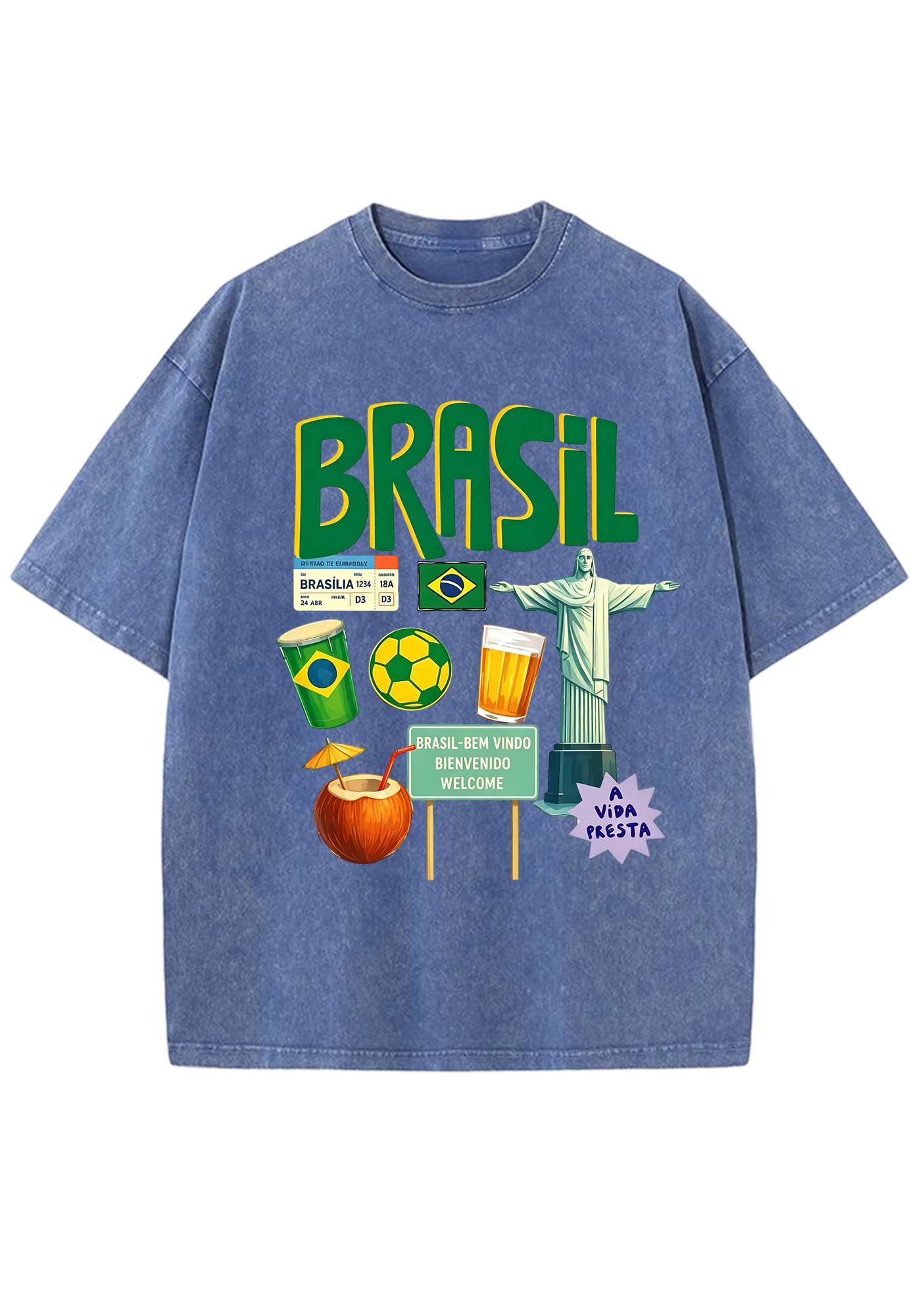 Brasil Culture Travel Washed Tee