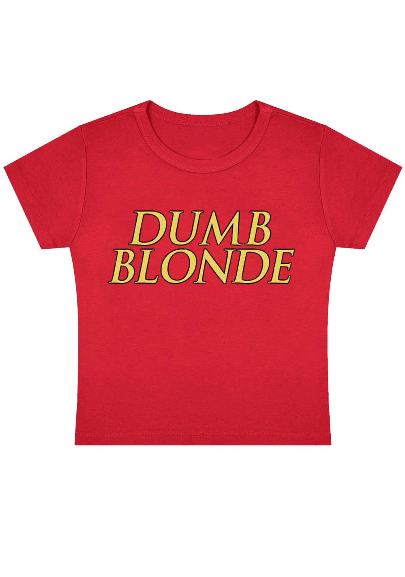 Dumb Blonde Y2K Baby Tee