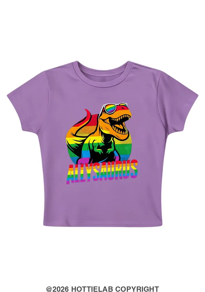 Allysaurus Y2K Baby Tee