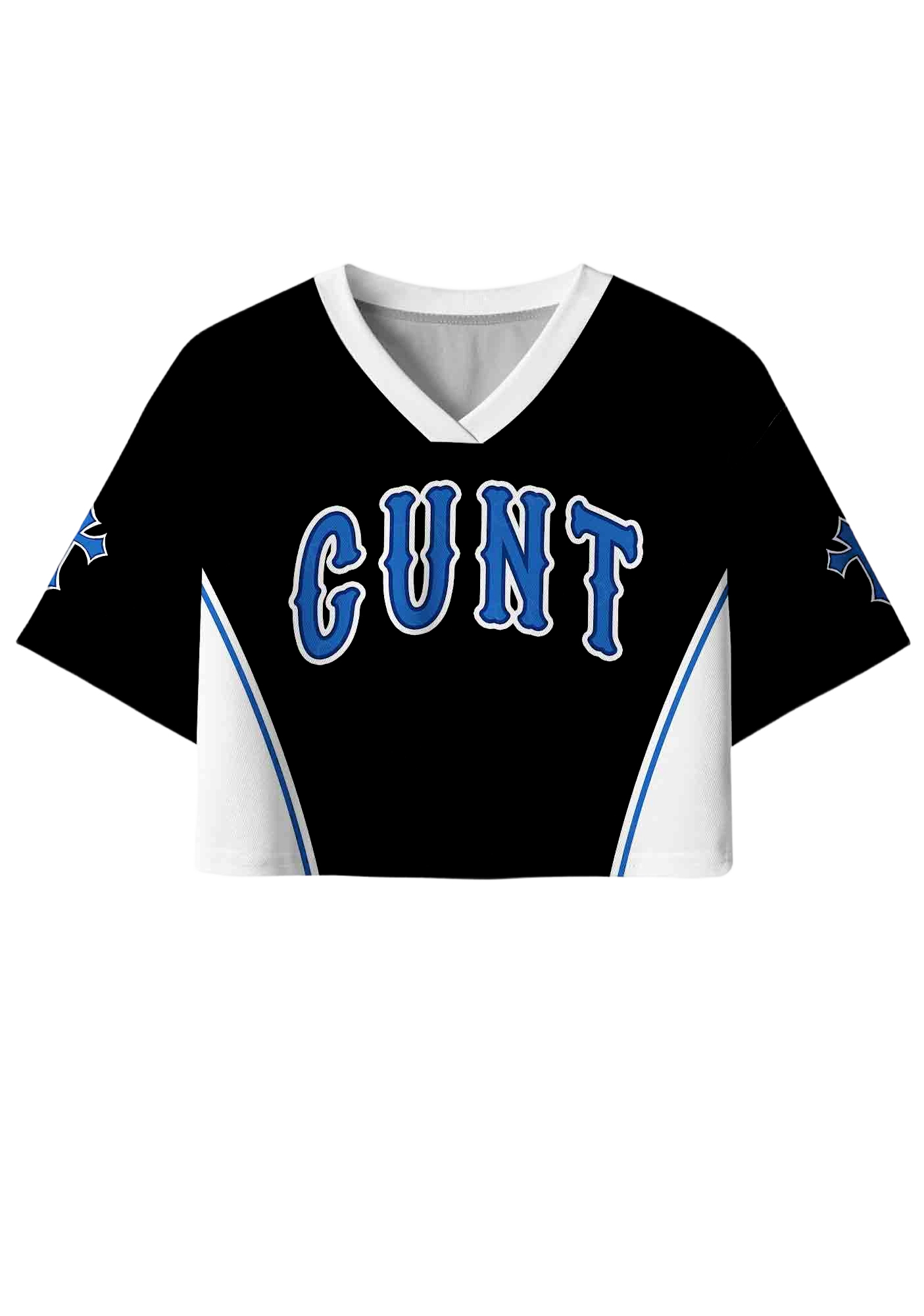 Cunt Y2K Crop Sport Jersey Shirts