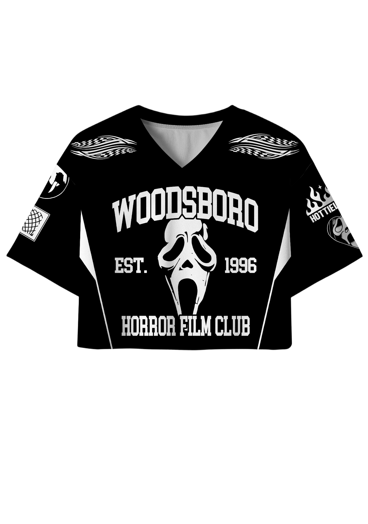 Woodsboro Y2K Crop Sport Jersey Shirts