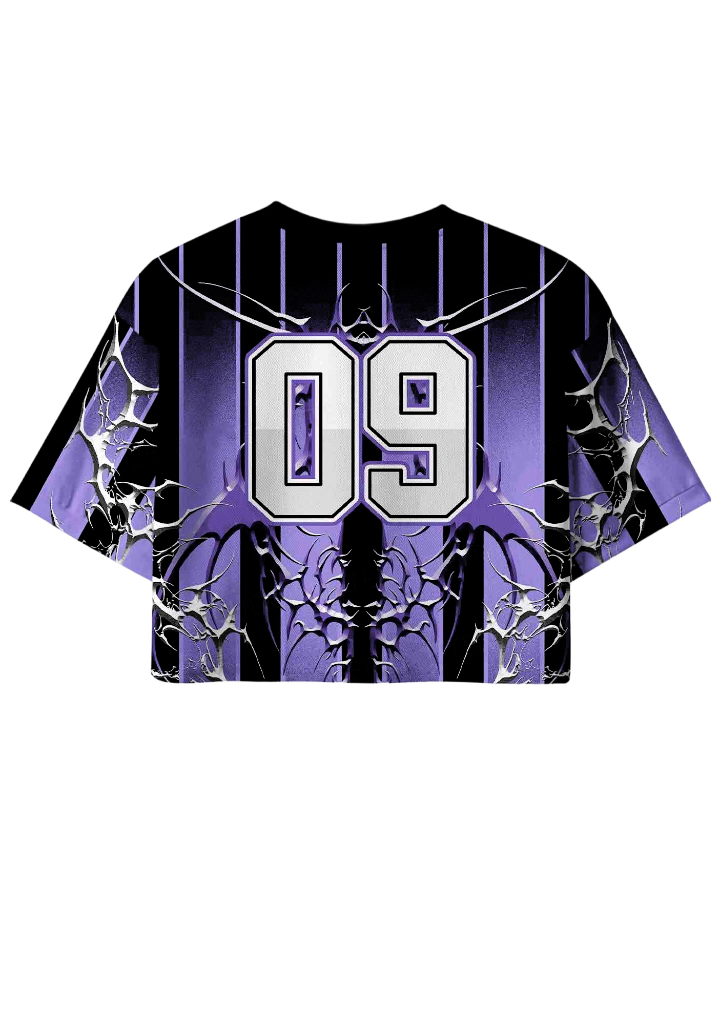 Night Creature Y2K Crop Sport Jersey Shirts