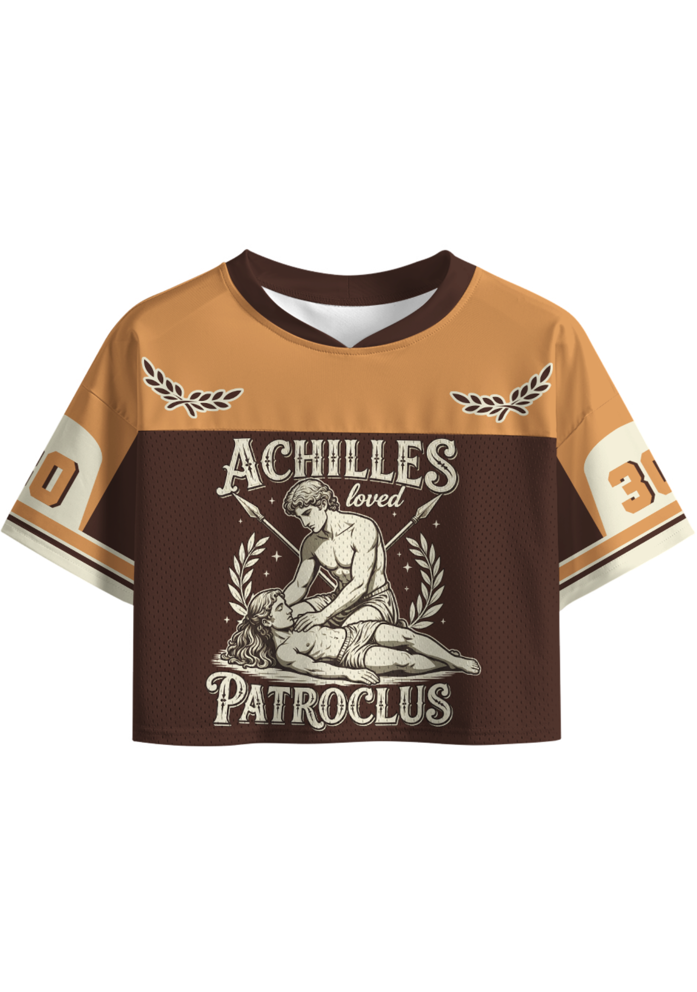 Achilles Loved Patroclus Crop Sports Jersey