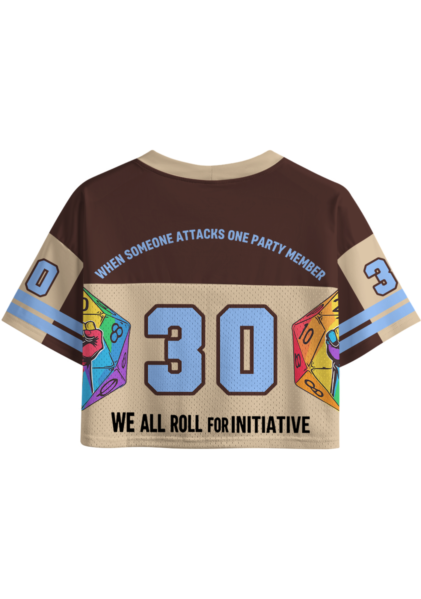 We All Roll for Initiative Crop Sports Jersey