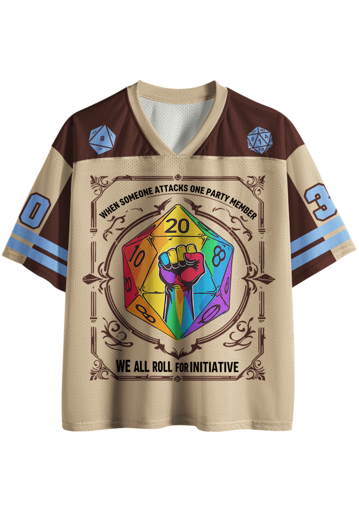 We All Roll for Initiative Mesh Jersey