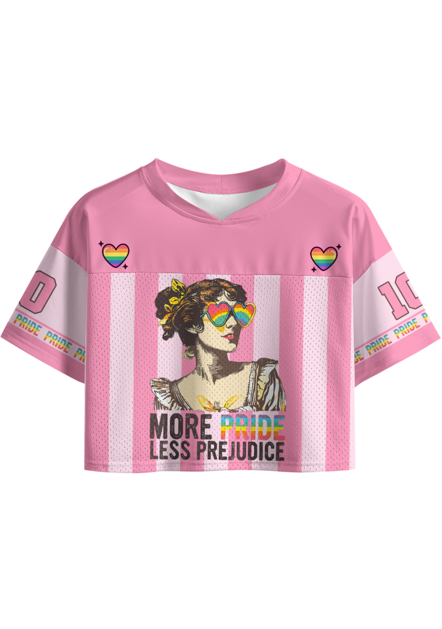 More Pride Less Prejudice Crop Sports Jersey